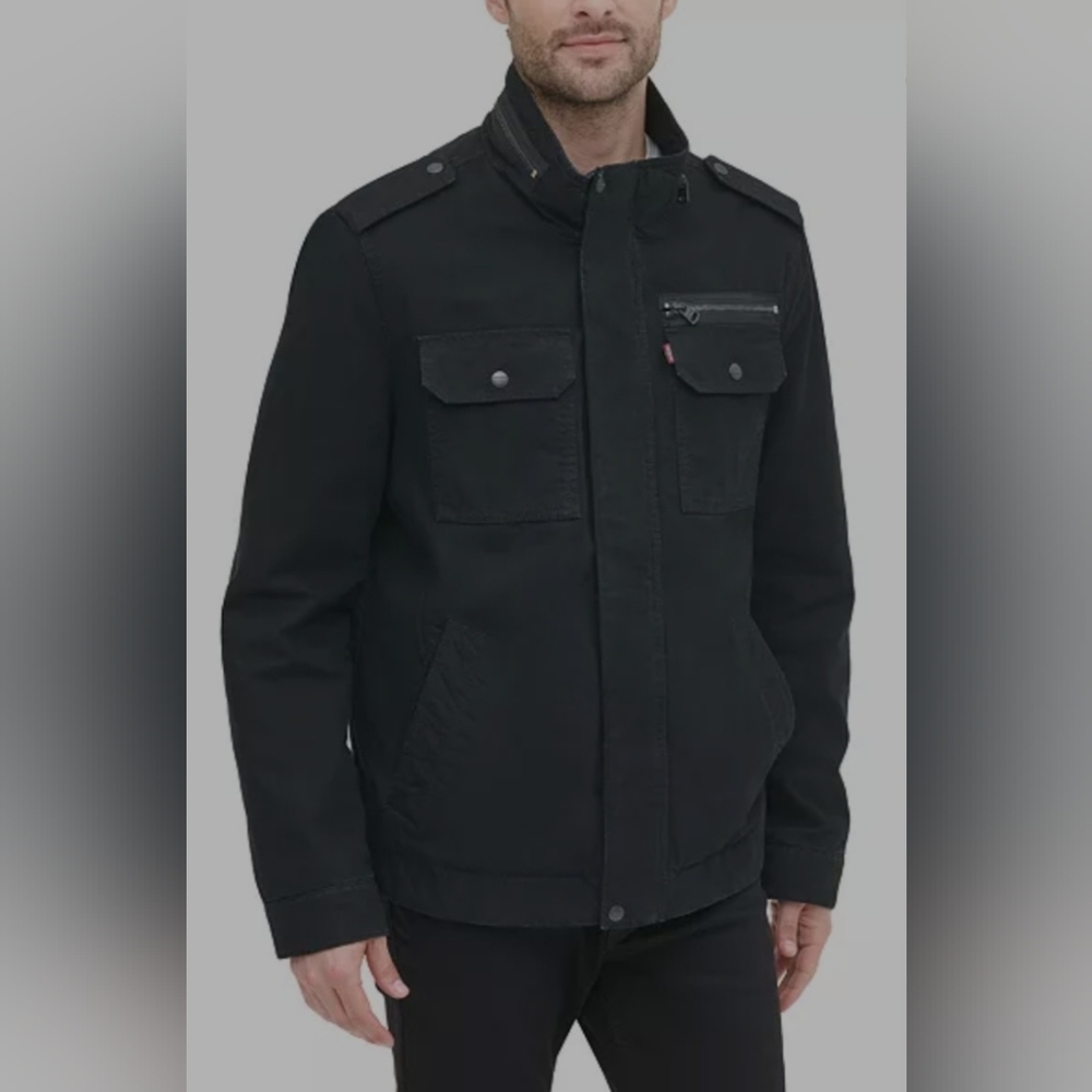 Levis Men's Cotton Zip-Front Jacket